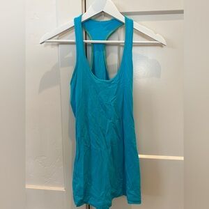 Lululemon turquoise blue cool racer back yoga tank top